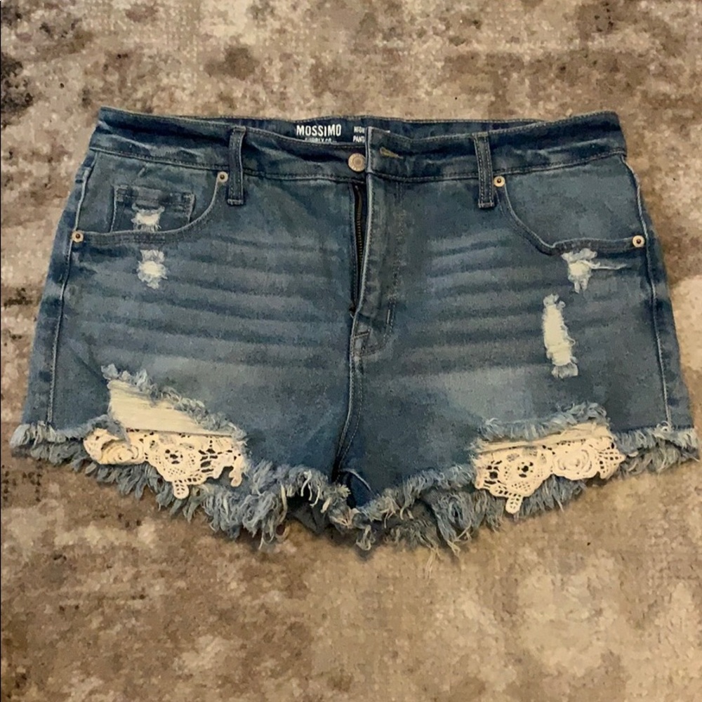 Mossimo Hi Rise Lace Pocket Shorts